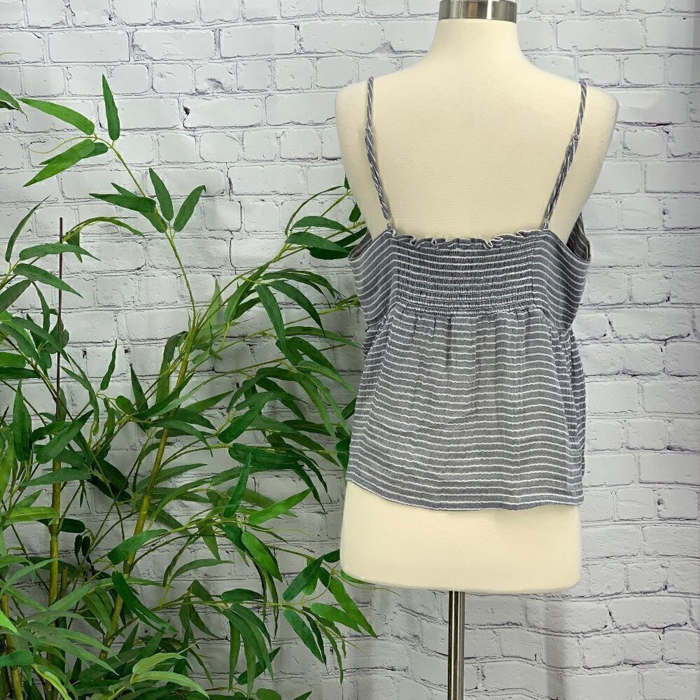 🎉Shimera Gray w/ White Stripe Camisole w/ Tie - Picture 3 of 7
